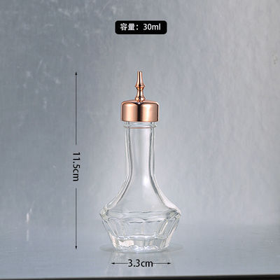 일본식 디자인 럭셔리 비리 크리스탈 암버 와인 샷 글래스 30ml 용량