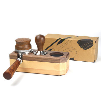 고형 나무 에스프레소 템핑 스테이션 커피 템퍼 홀더 주류 기계 액세서리