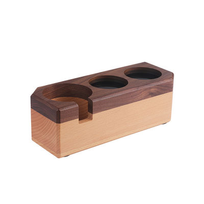 고형 나무 에스프레소 템핑 스테이션 커피 템퍼 홀더 주류 기계 액세서리