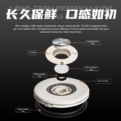 식품 보관 패키지 현대 304 스테인리스 스틸 커피 캔