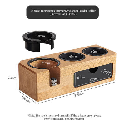 커피 밀크 스포더 스포머 믹서 솔리드 목재 커피 햄퍼 스탠드 핸들 브래킷