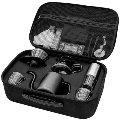 스테인레스 스틸 전기 투어 드립 커피 메이커 세트 사용자 지정 로고와 고급 선물 상자