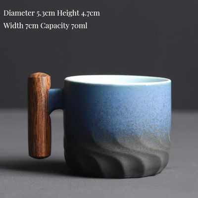 손으로 칠한 일본 에스프레소 컵 70ml 용량 현대 빈티지 포르셀린 차컵