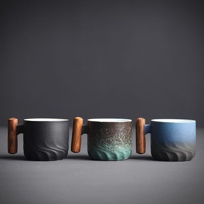현대적인 디자인 노르딕 세라믹 캄핑용 커피와 차 컵 1개 용량 70ml