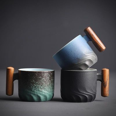 현대적인 디자인 노르딕 세라믹 캄핑용 커피와 차 컵 1개 용량 70ml