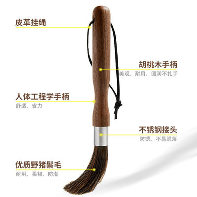 목재 커피 밀러 청소 브러쉬 지속 가능한 청소를 위한 완벽한 부엌 도구