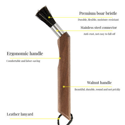 목재 커피 밀러 청소 브러쉬 지속 가능한 청소를 위한 완벽한 부엌 도구