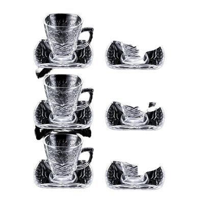 가정 장식용 단순 디자인 세라믹 포르셀린 커피 컵 및 접시 세트