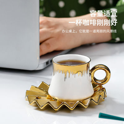 우아한 커피 차 벽지 디자인 세라믹 서양 저녁식사 서양 생활