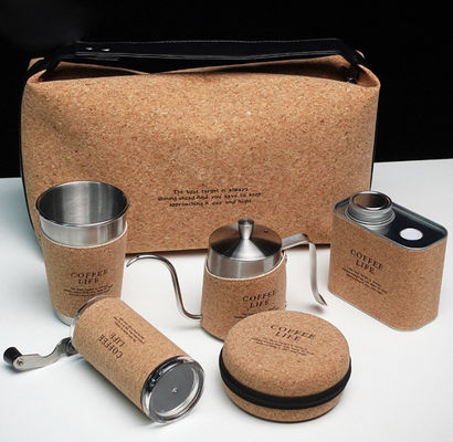 커피 차 도구 전통적인 스테인레스 스틸 수동 밀더 드립퍼 냄비 제조자 여행용 기프트 켈 세트