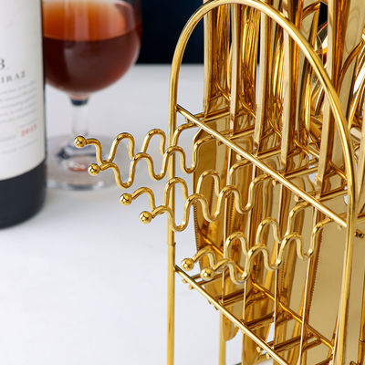 파티 계절 101 스테인리스 스틸 금 식기 세트 24 pcs 고급 선물 세트 상자와 함께