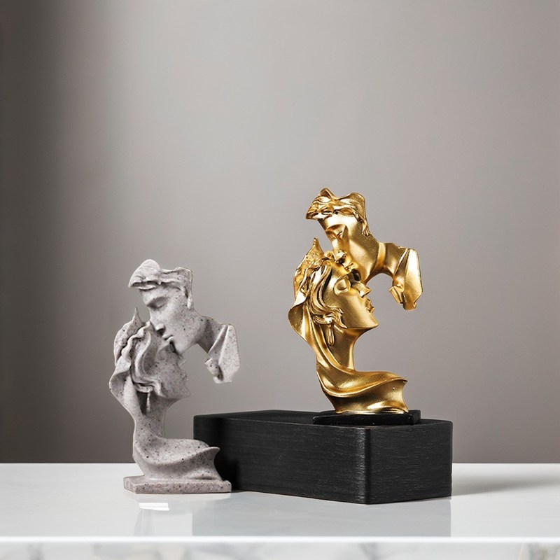 현대 미술 고전 스타일 가정 장식 친환경적 사고자 동상 대나무 樹脂 조각