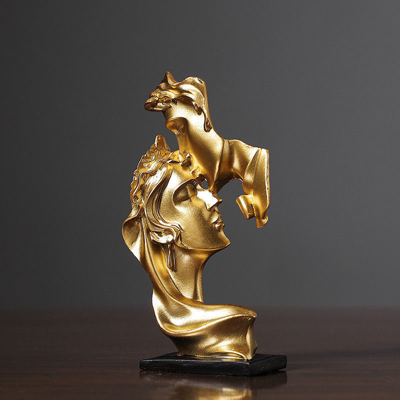 에코-시크 Bambu Material Thinker Statue 현대 미술품 집 장식품 럭셔리