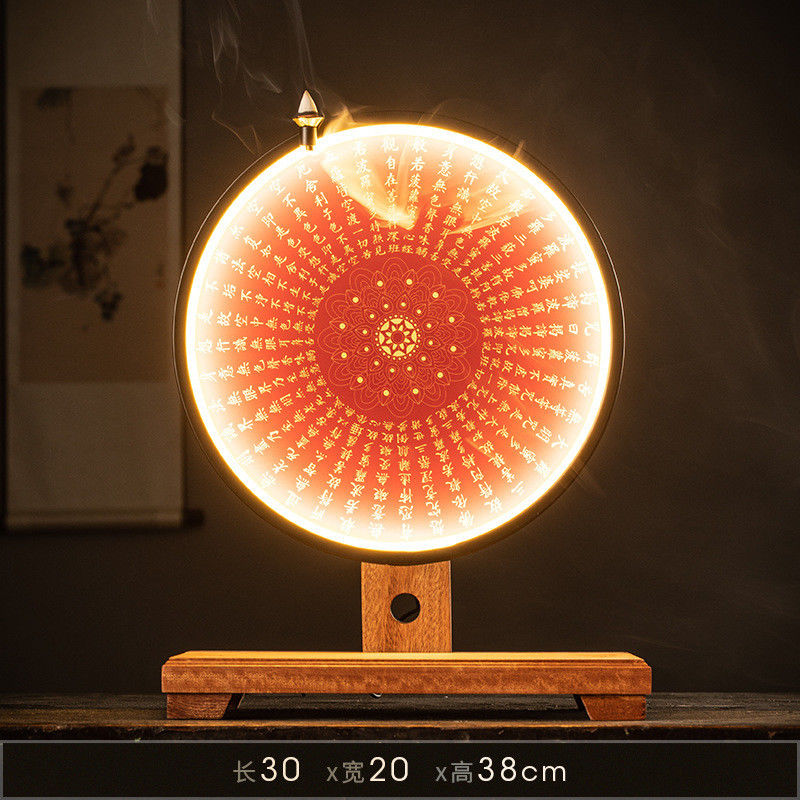 세라믹 태양 웅콩 향신료 보관기 LED 빛 검은색 가정 장식용 신화 화기