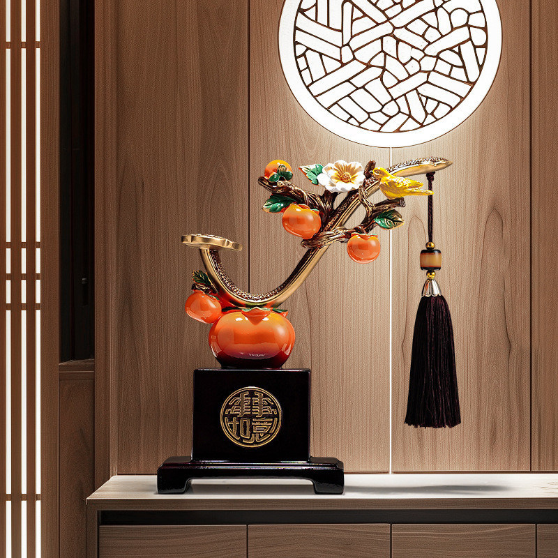 파시몬 나무 와인 랙 TV 콘솔 현대 거실용 다기능 가구