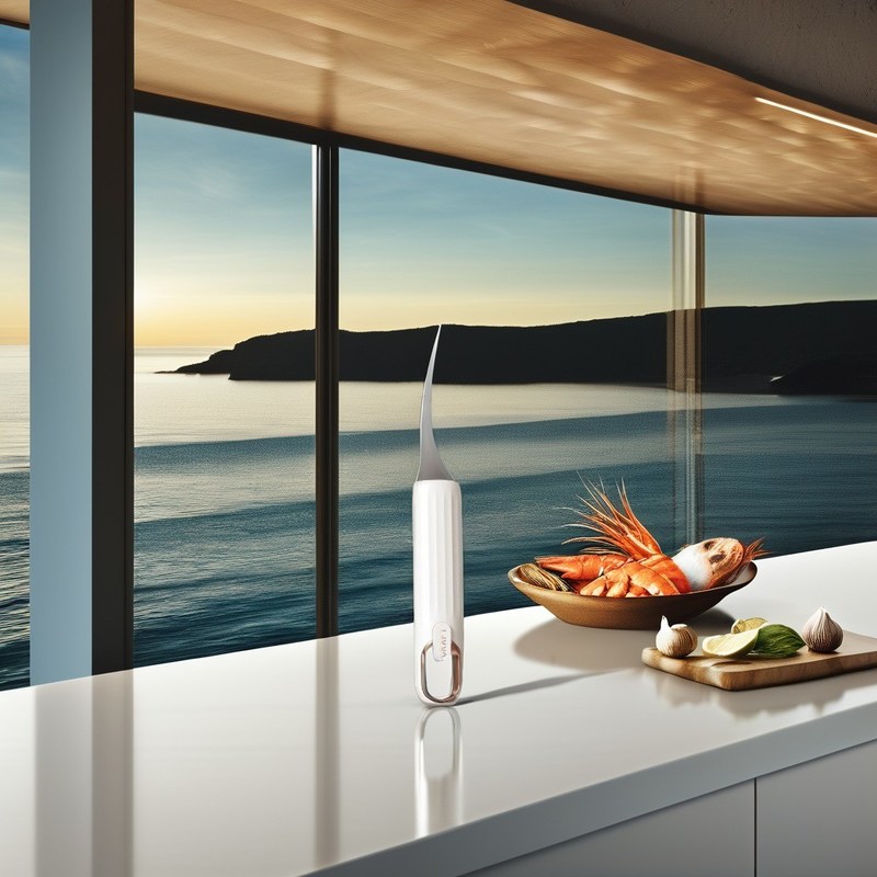 금속 Shrimp Deveiner Knife 및 해산물 조리용 생선 가루 처리 도구