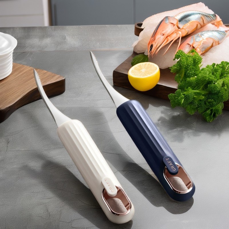 다목적 스테인리스 스틸 새우 라인 칼