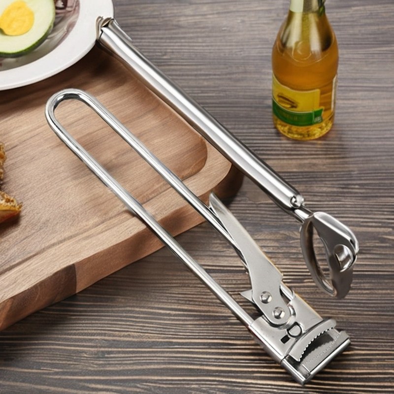 손쉬운 트위스트 캡 오픈어 스테인리스 스틸 조정 가능한 손잡이 용기 오픈어 선물