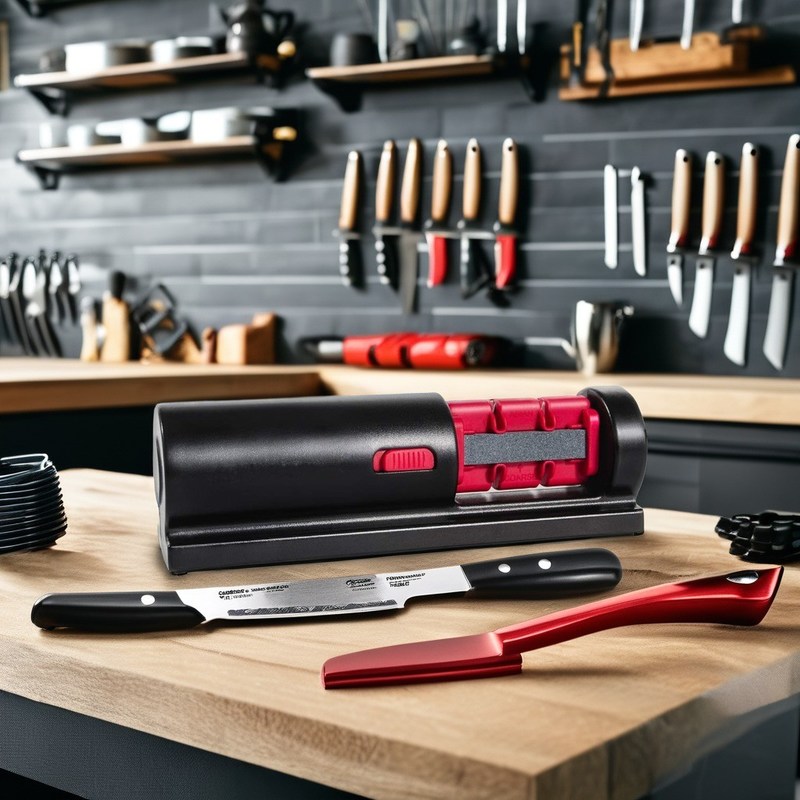 4-in-1 세라믹 다이아몬드 수동 가정용 도구 탄소 강철용 강철 칼 날개