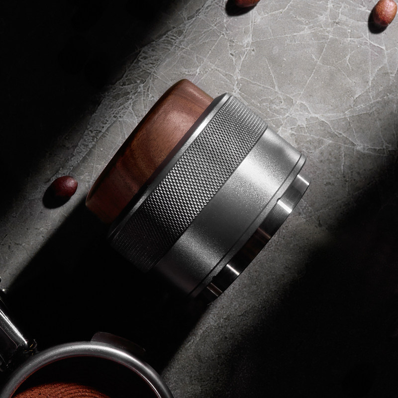 나무 뚜?? 304 스테인리스 스틸 템퍼 커피 레벨러 51mm 53mm 58mm 에스프레소 커피