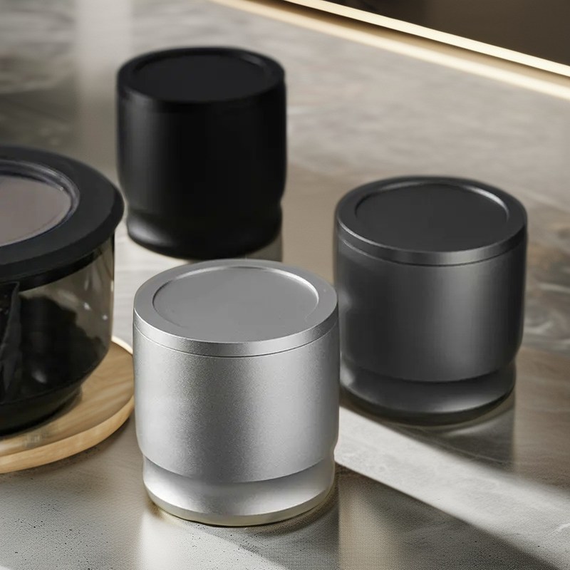 검은색 사용자 지정 로고 도징 링 51mm 54mm 58mm 차 호환성 304 스테인리스 스틸