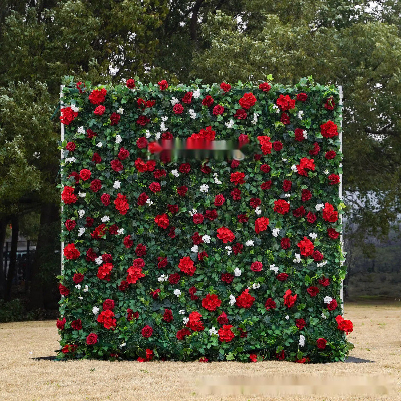 시뮬레이션 그린 플랜트 3D 천식 꽃 벽
