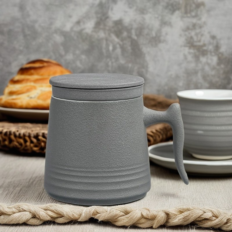 900cc 세라믹 차 냄비 백색 포르셀라인으로 세트