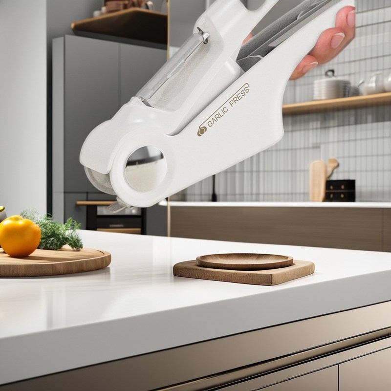 식품용 ABS 마늘 압축기 및 캔 열기와 함께 썰기 4 in 1 스테인레스 스틸 용기