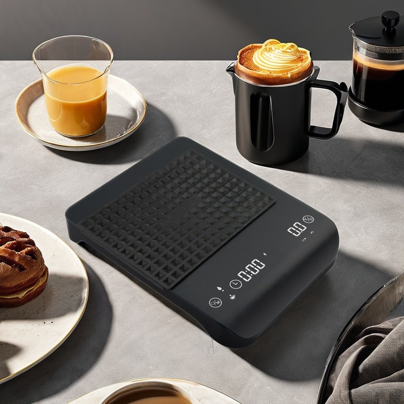 2024 재충전 가능한 3kg 용량 타이머 기능과 둥근 디자인으로 커피 스켈