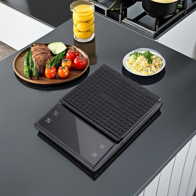 배후 조명 LCD 및 타이머 3kg/0.1g 무게 측정용 배터리 작동 커피 방울