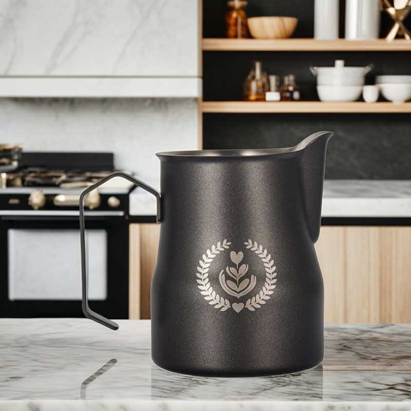 상업적 구매자 현대 디자인 에스프레소 라테용 스테인리스 스틸 350ml/500ml 우유 잔