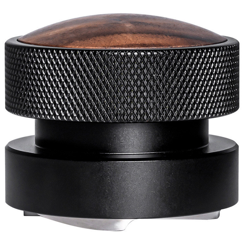 스테인레스 스틸 커피 콩 탭 51mm 53mm 58.35mm 에스프레소용 호박 나무 모자