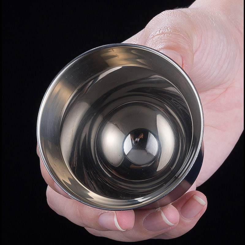 304 스테인리스 스틸 듀얼 레이어 80ML 파티 HANDGRIP를 위한 단열 커피 컵 포함