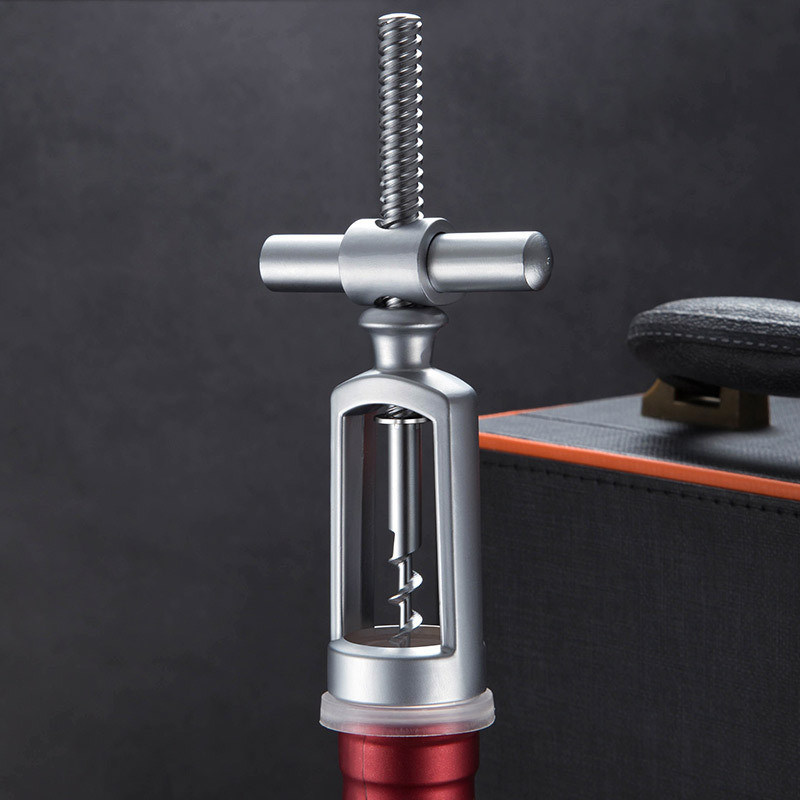 다기능 레드 와인 병 코크 스크롤 열기 주황 합금 금속 막품