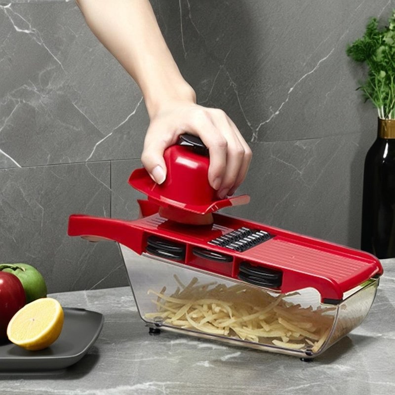 소장품 내구성 부엌 도구 다재다능한 16 블레이드 대나무 스테인리스 스틸 음식 칩