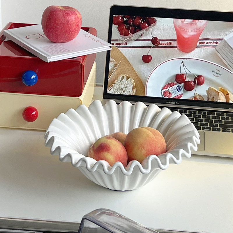 스타일리시한 주방 보관 및 파티 행사용 현대 둥근 PET 플라스틱 샐러드 그릇