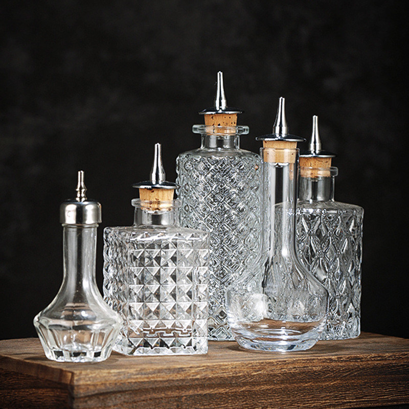 일본식 디자인 럭셔리 비리 크리스탈 암버 와인 샷 글래스 30ml 용량