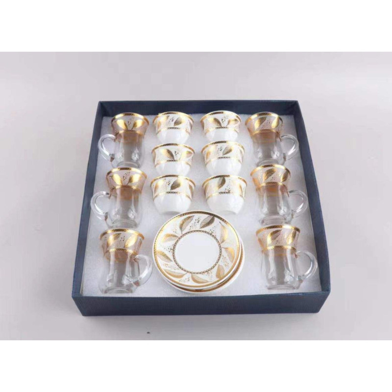 물류 된 유리 차컵 및 접시 사용자 지정 세라믹 커피 머그 냄비 세트
