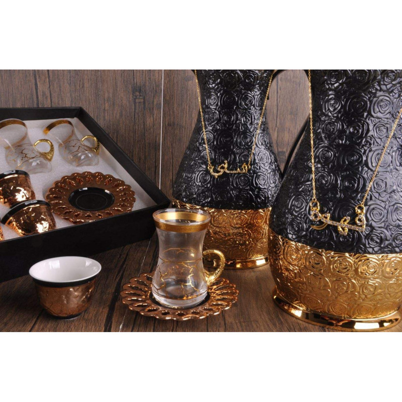 포스텔렌 커피 차 컵 세트 지속 가능한 음료수 주문 세라믹 컵 접시